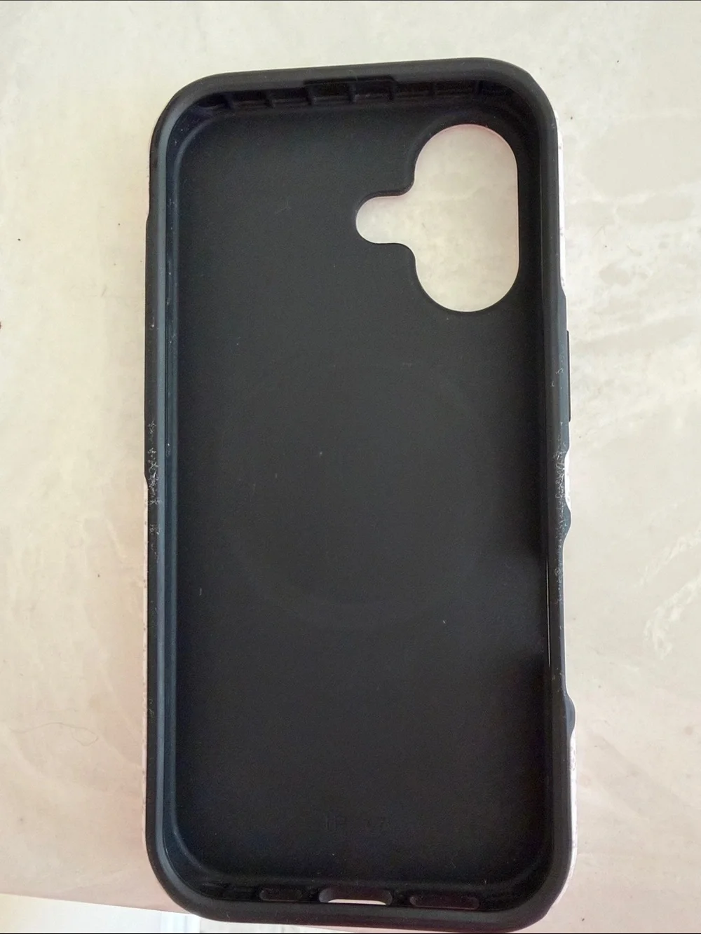 BURGA Pink Lace Phone Case with Gold Ring Grip